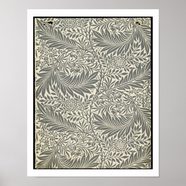 Larkspur, tapet design, 1872 poster (Framsidan)