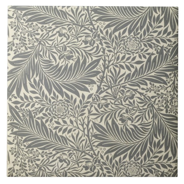 Larkspur tapetdesign, 1872 kakelplatta (Framsidan)