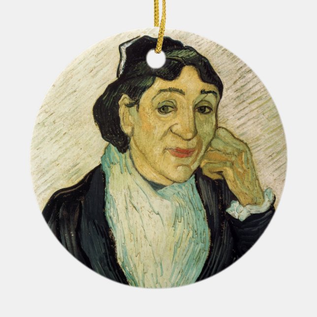 L'Arlesienne (Madame Ginoux) av Vincent van Gogh Julgransprydnad Keramik (Framsidan)