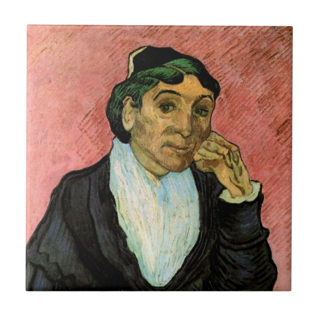 L'Arlesienne (Madame Ginoux) av Vincent van Gogh Kakelplatta (Framsidan)