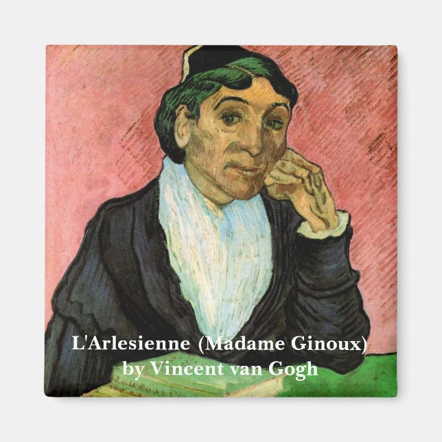L'Arlesienne (Madame Ginoux) av Vincent van Gogh Magnet (Framsidan)