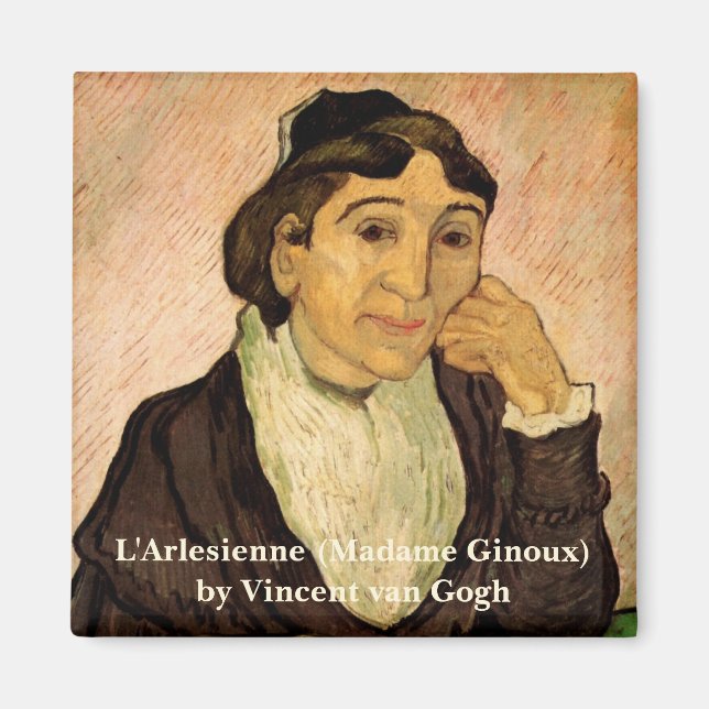 L'Arlesienne (Madame Ginoux) av Vincent van Gogh Magnet (Framsidan)