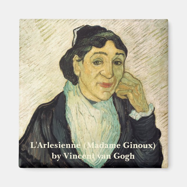 L'Arlesienne (Madame Ginoux) av Vincent van Gogh Magnet (Framsidan)
