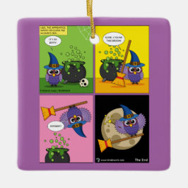 Lärlingsguiden - Städning Tecknad Julgransprydnad Keramik