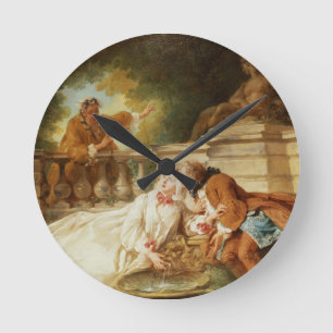 Larmet, 1723 (olja på kanfas) rund klocka