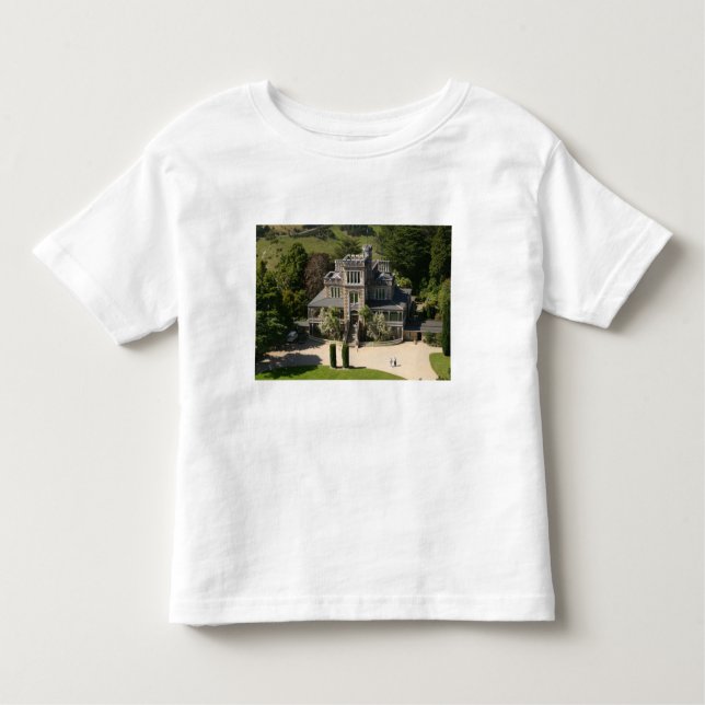 Larnach Castle, Dunedin, New Zealand - Aerial Tee Shirt (Framsida)