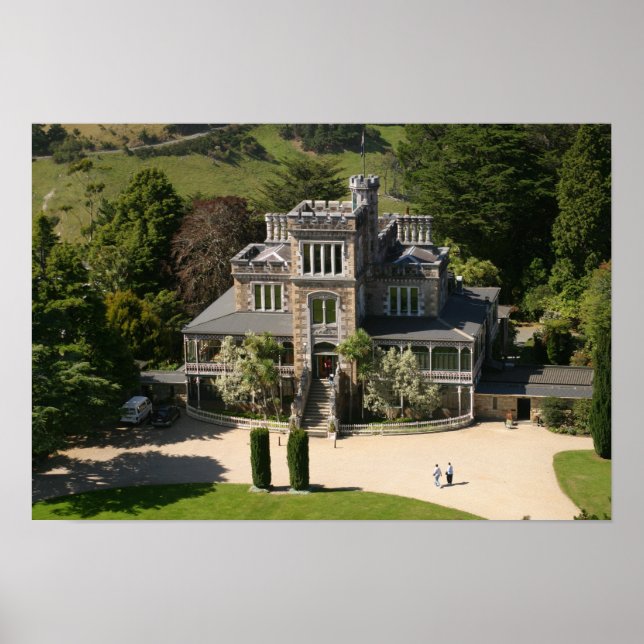 Larnach Castle, Dunedin, Nya Zeeland - flyg Poster (Framsidan)