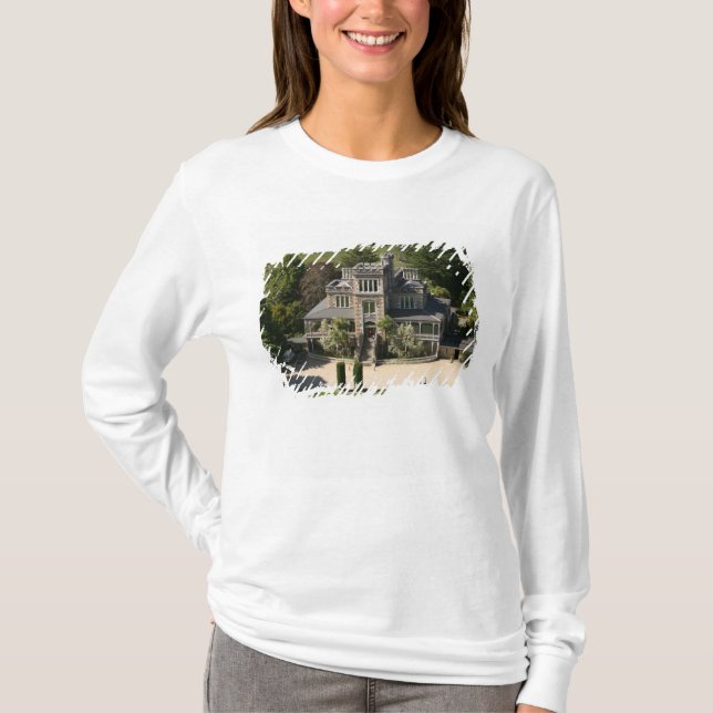 Larnach Castle, Dunedin, Nya Zeeland - flygbild Tee Shirt (Framsida)