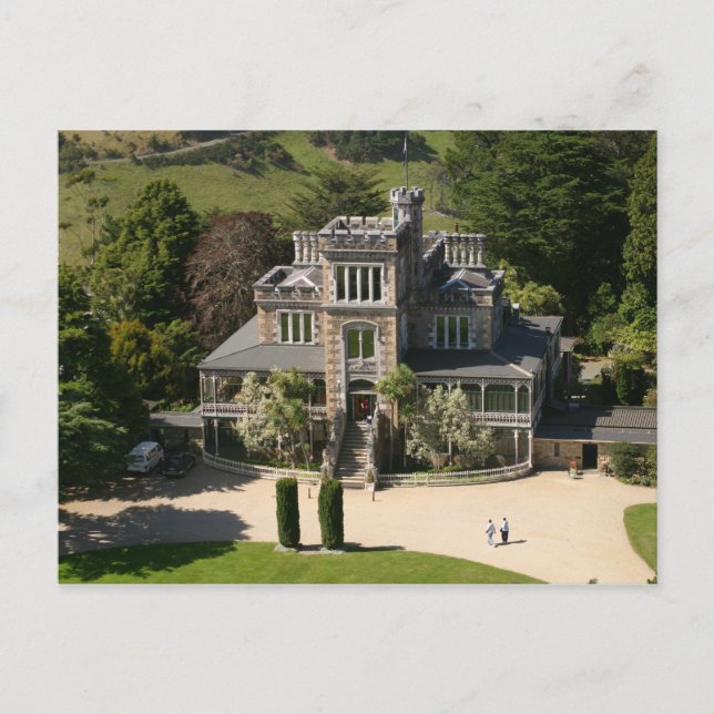 Larnach Castle, Dunedin, Nya Zeeland - flygbild Vykort (Framsida)