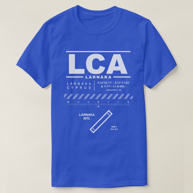 Larnaka Internationell flygplats LCA T-Shirt (Design framsida)