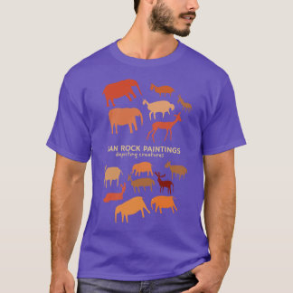 Lärningar av antika konstverk San sten som skildra T Shirt
