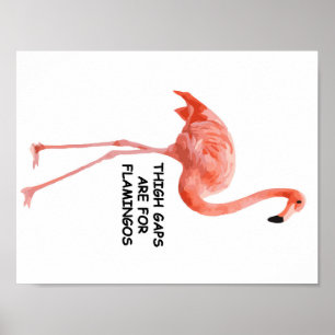 Låröppningar för Flamingos Poster