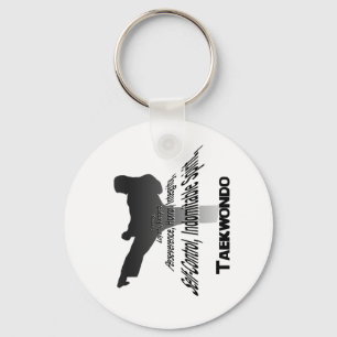 Lärosatser av Tae Kwon gör Keychain Nyckelring