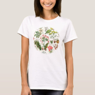 Larousse botaniska illustrationer t-shirt