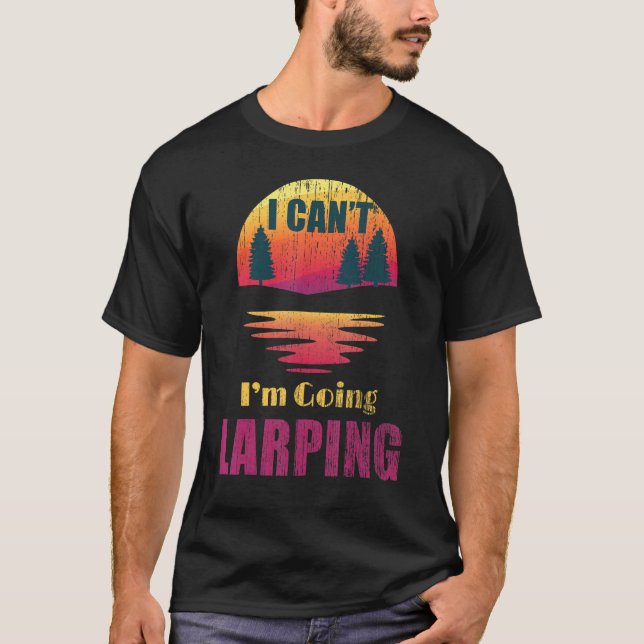 Larpers Retro Sunset T Shirt (Framsida)