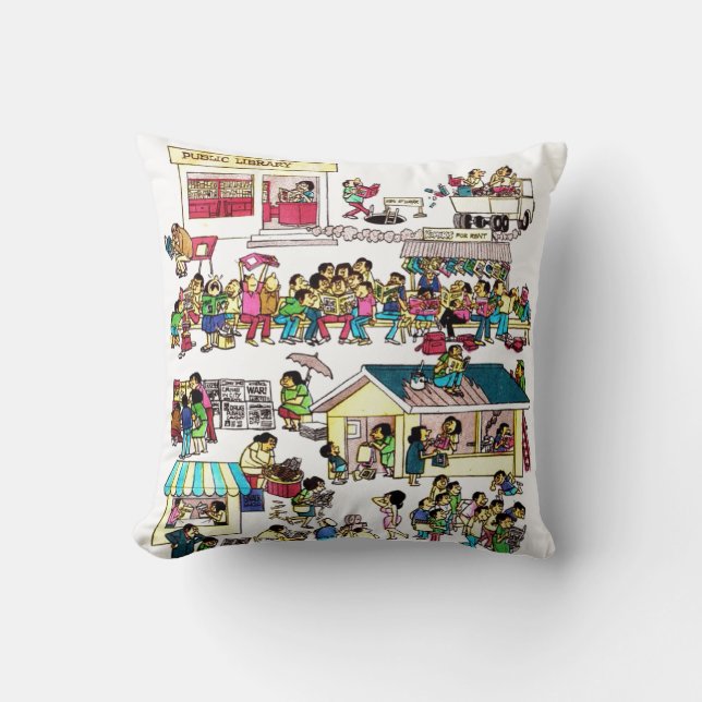 Larry Alcala's Segce of Life Kudde (Framsida)