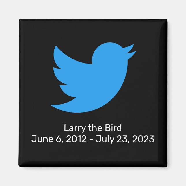 Larry Bird Twitter pension Magnet (Framsidan)