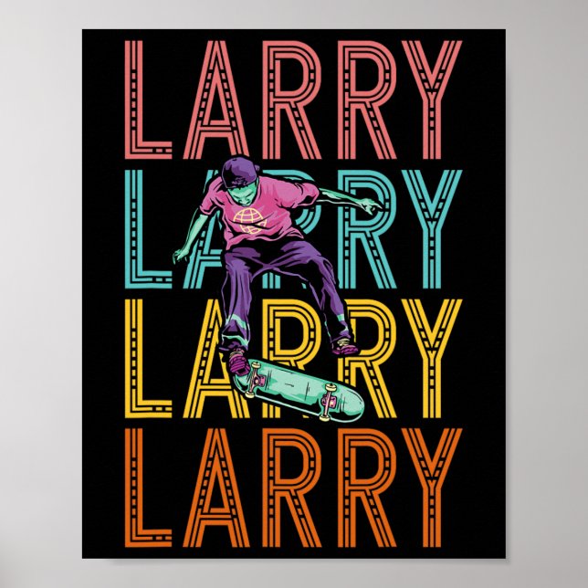 Larry Custom Skateboarding Hobby Poster (Framsidan)