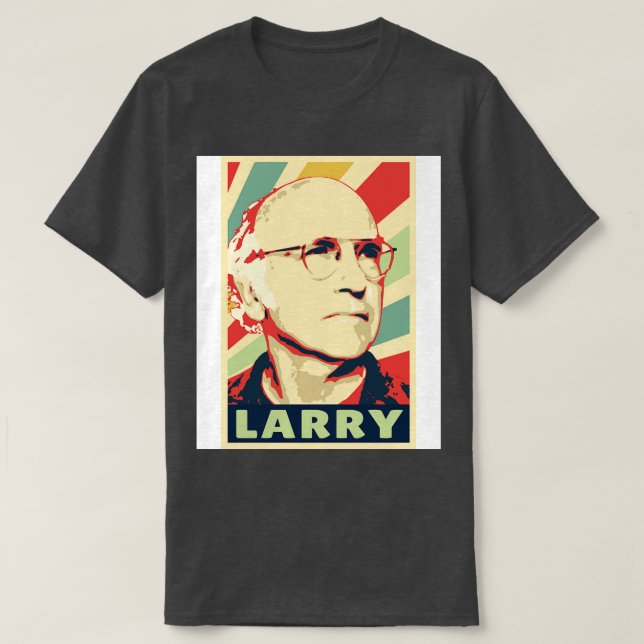 Larry David Vintage Färg T Shirt (Design framsida)