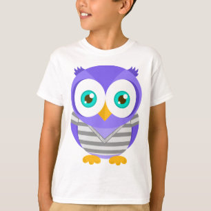 Larry den purpurfärgade ugglan (original) t shirt