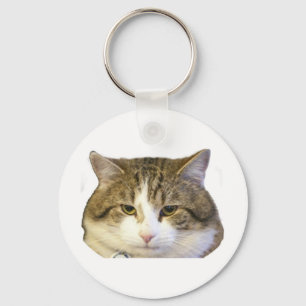Larry det Downing Street kattansiktet Nyckelring