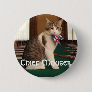 Larry emblem för mouser för Downing Street katt Knapp