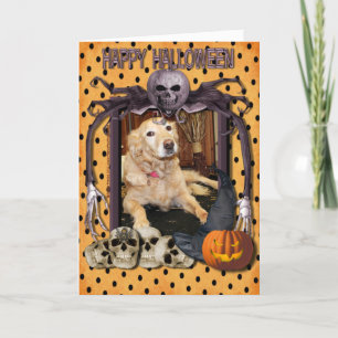 Larry - guld- Retriever - Photo-2 Halloween Kort