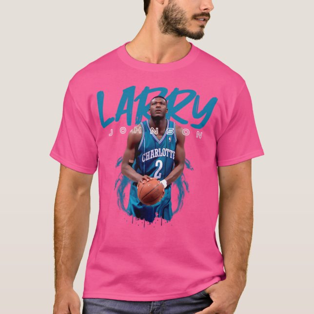 Larry Johnson Sport Stil T Shirt (Framsida)