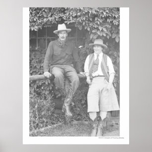 Larry Larom och en kvinna som pockar. Poster