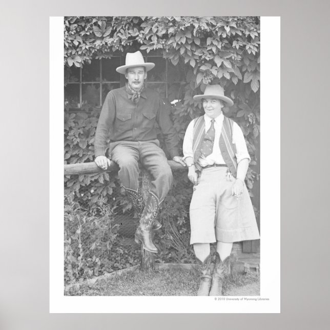 Larry Larom och en kvinna som pockar. Poster (Framsidan)