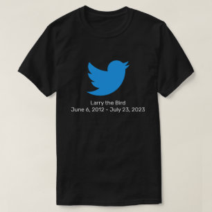 Larry the bird Twitter pensionering T Shirt