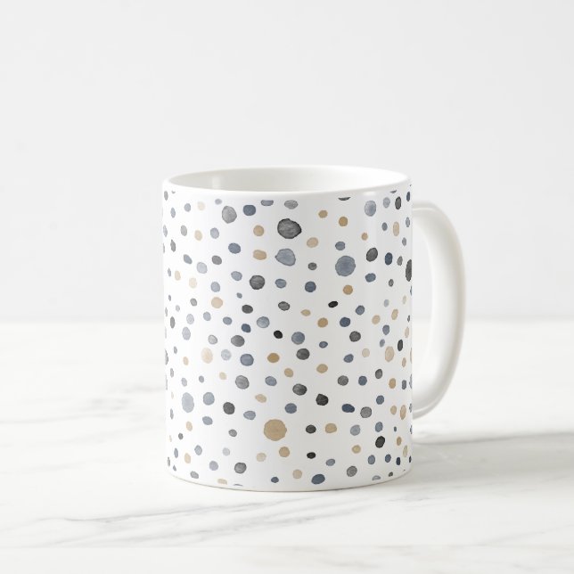 Lars Confetti Watercolor Dots Classic Mugg (Framsida höger)