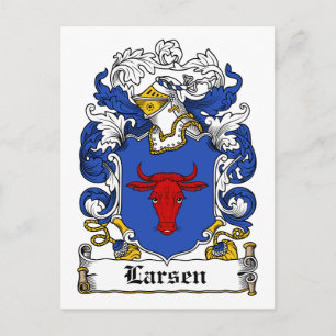 Larsen Family Crest Vykort