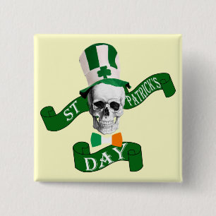 Lårskalle Iriska St patrick's day Knapp