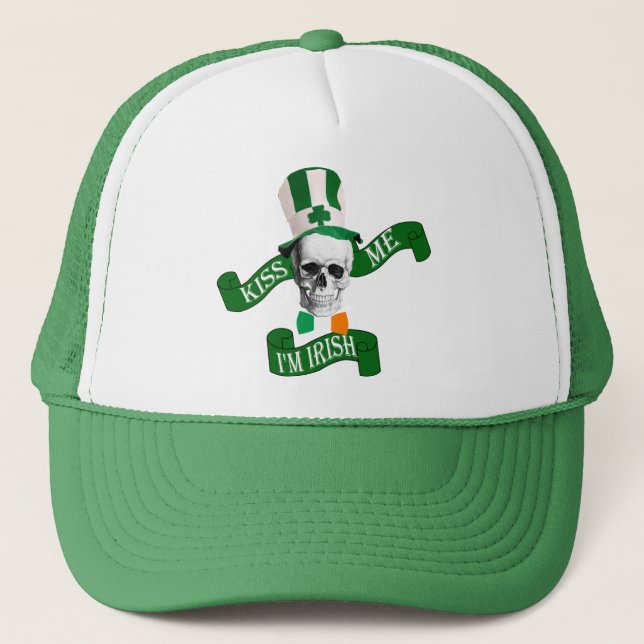 Lårskalle Iriska St patrick's day Truckerkeps (Framsida)