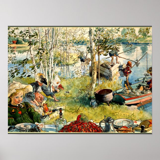 Larsson - Cray Fishing Poster (Framsidan)