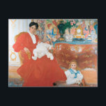 Larsson - Dora Lamm och hennes två soner, Vykort<br><div class="desc">Carl Larssons berömd,  Dora Lamm och hennes två äldre soner</div>