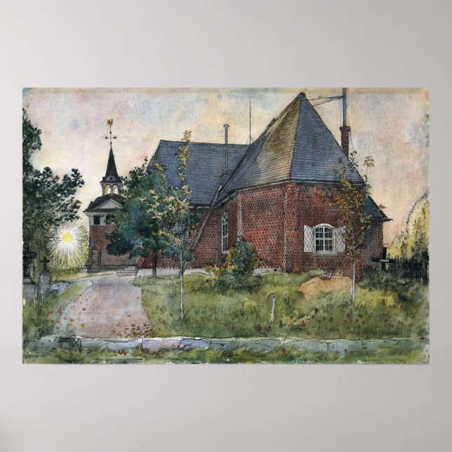 Larsson - gammal söt kyrka (från ett hem) poster (Framsidan)