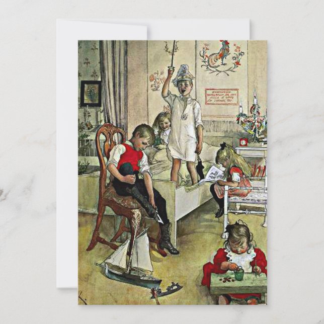 Larsson - julmorgon kort (Framsida)