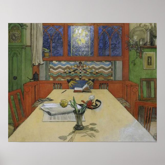 Larsson - kvällsvy - poster (Framsidan)