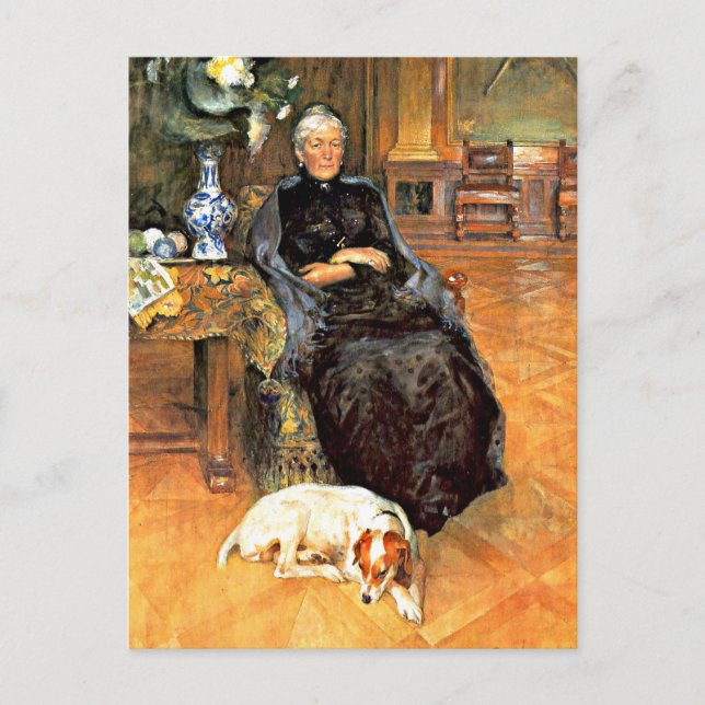 Larsson: Porträtt i Gothilda Furstenberg Vykort (Framsida)