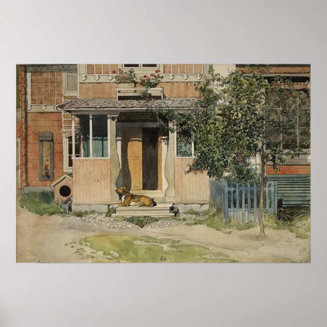 Larsson - Veranda (från ett hem) Poster (Framsidan)