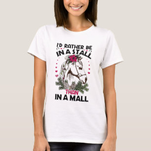 Lårstall för hästar mall t shirt