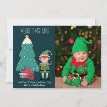 Lårt Cute-Grönten Elf Träd presenterar foto