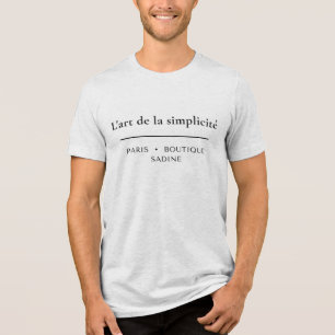 L'art de la Simplicité Fransk Chic Minimalistisk T Shirt