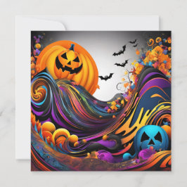 L'art d'Halloween Inbjudningar