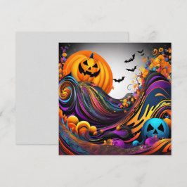 L'art d'Halloween Inbjudningar