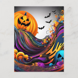 L'art d'Halloween Vykort