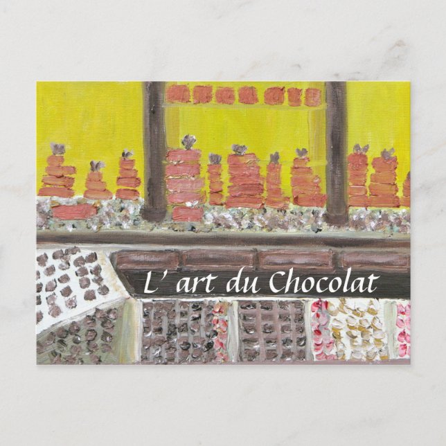 L'art du Chocolat Vykort (Framsida)