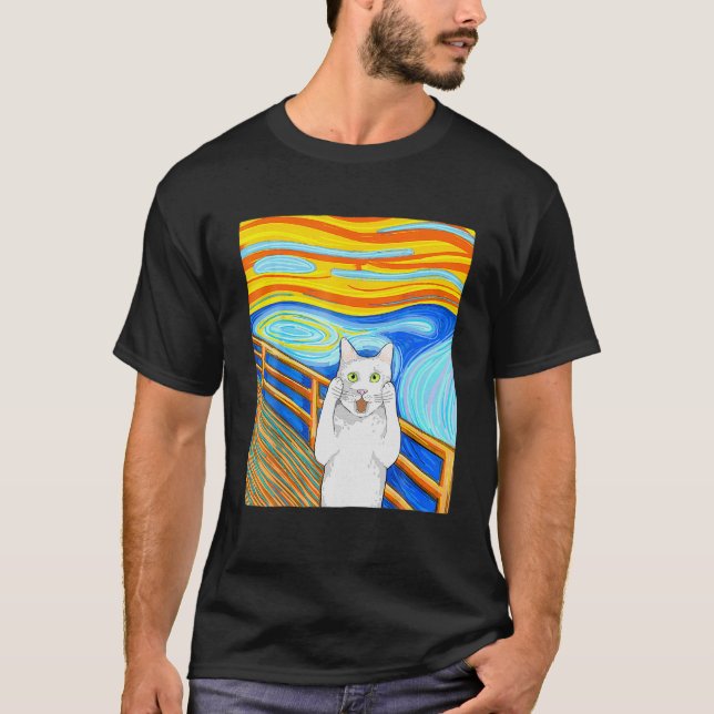 Lårtäckesgåva för Cat Lovers T Shirt (Framsida)